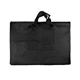 1 borsa impermeabile in tela, per artisti, per lavori artistici e artisti, 680 x 530 mm, colore: nero