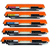 1 Go Ink Set di 4 cartucce toner nero extra per sostituire HP CE310A/CE311A/CE312A/CE313A compatibili/non OEM per stampanti laser HP ...