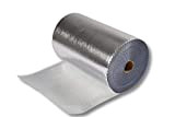 1 rotolo di pluriball con rivestimento in alluminio 80cm x 50m = 40m² Premium 250µ spessore pellicola 4 strati per ...