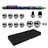 1 set di penna a sfera magnetica a colori, penna magnetica in metallo a decompressione, penna da scrittura magnetica multifunzione, ...