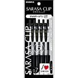 1 X 5 pens Zebra Sarasa clip gelink ballpoint pen 0.7mm P-JJB15-BK5 black by ZEBRA
