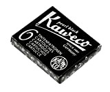 1 X kaweco – 6 Cartucce, inchiostro colore nero per Stilografica KA cart01 7015B, Nero.