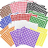 10 Colori 4000 Bollini Adesivi Colorati Etichette Autoadesive Diametro 10 mm per Intrattenere i Bambini