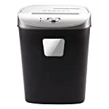 10-Minute Heavy-Duty Micro-Cut Paper Shredder 10-Sheet Shredding Capacity for Office And Home Use Destroys Credit Card/Staples/Clips 21L Wastebasket Black
