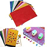 10 pezzi di carta glitterata, adesivo autoadesivo glitterato carta adesiva per taglierine per bambini Art Multicolor
