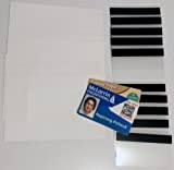 10 Teslin ID card kit – 1-up inkjet Teslin fogli e farfalla sacchetti con 1/5,1 cm Hico Magnetic Stripes – Makes 10 scomparti, in PVC, like ID ...