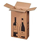 10 X BOTTIGLIA DI VINO spedizioni cartone scatola per 2 bottiglie di vino (PTZ Certificato – DHL)