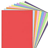 100 fogli, A4 120 g/m² Fogli Colorati Carta Colorata - 10 Colori