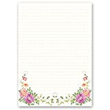 100 fogli di carta da lettera decorati Fiori & Petali LETTERA FLOREALE DIN A6 - Paper-Media
