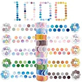 1000 Pezzi Di Nastro Gradient Dot Washi Tape Set - 10 Rotoli Di Nastro Adesivo Colorato Decorativo Washi Tape Da ...