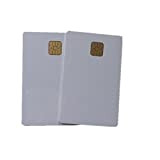 10PCS bianco inkjet PVC ID card con contatto SLE4428 chip IC smart card