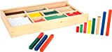 1136 Tabellina Regoli small foot in legno, per imparare a contare e fare i primi calcoli, 300 regoli colorati in ...