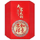 12 buste rosse cinesi Hongbao buste fortunate elemento cinese Festival di primavera Pocket Money Lucky Hong Bao per compleanno Natale, ...