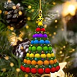 12 pezzi pendenti in legno per albero di Natale, ornamenti natalizi in legno, decorazioni con ciondolo per albero di Natale, ...