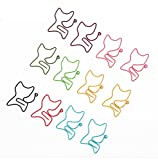 12 x toruiwa graffette metallico forma di gatto colore casuale