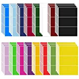 192 adesivi assortiti per etichette con codifica a colori, 5 x 10,2 cm, impermeabili, etichette adesive colorate rimovibili, per forniture ...