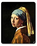 1art1 Johannes Vermeer La Ragazza con L'Orecchino di Perla, 1665 Tappetino per Mouse 23x19 cm