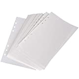 2 Confezioni Dots Paper, A5 (21 x 14.2 cm) 6-Ring Filler Paper, 90 Fogli, Formato A5, Inserti Ricariche Dotted Paper ...