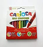 [2 Pack] Carioca Wax Crayons Pastelli Cera Colorati 12