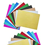 20 Fogli Carta Glitterata A4, Carta Glitter Colorata 250 g/m², Carta Artigianale Glitterati per Creazione Biglietti Scrapbooking Fai Da Te ...