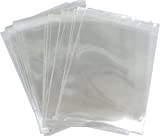 200 transparentes en polyéthylène avec bande autocollante Format A4 pochettes d'expédition C4 format 9 x 12 cm/230 mm x 300 ...