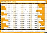 2019 calendario planner annuale annuale Office Home Wall Calendar chart con pennarelli cancellabili a secco e adesivi 615,7 m/Note/calendario mensile riutilizzabile Scadenziario ...