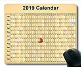 2019 Tastiera per Mouse Pad del Calendario, Un Tappetino per Mouse per Calendario, Calendario 2019 con Dettagli di FESTIVITÀ.