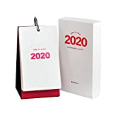 2020 a una via semplice calendario Desk Calendar Creative Business controsoffitto mano strappo Calendario Calendario Notebook (Color : Red)