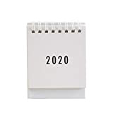 2020 di modo semplice Nero Bianco Grigio Serie Desktop Calendar Doppio Programma giornaliero Table Planner annuo Agenda Organizer Ufficio (Color ...