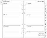 2021 Agenda settimanale e mensile, 9,9 x 10,2 cm, gennaio 2021 - dicembre 2021, misura 3