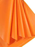 25 fogli di carta velina arancione senza acidi, carta velina arancia velina velina per regali, tessuto per decorazioni
