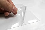 2AINTIMO Carta Adesiva Trasparente per Stampanti Inkjet - 1 Foglio PVC Formato A4 - Etichette e Adesivi Personalizzati