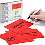2DOBOARD Etichette Magnetiche Scrivibili - 15 x 10 cm Rosso - 25 pezzi – Scrum Cards - Kanban Board, Scrum ...