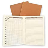 3 Pack Calendario To-Do List Agenda giornaliera inserto di ricarica per passaporto Notebook da viaggio Diario in pelle - 12,5x9 ...