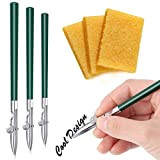3 Pezzi Art ruling Pen (3 Dimensioni) Masking Fluid Pen e 3 Pezzi Colla Residuo Eraser, ruling Ink Pen Set ...