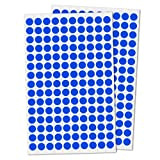 3000 Pezzi, 1cm Etichette Adesive Bollini Rotonde - Blu