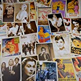 32 Pezzi Cartoline, Cartoline Vintage,Cartoline Retrò, Poster di Film Europei e Americani, Cartoline Architettoniche（14X10cm)