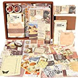 348 pezzi scrapbooking kit completo, adesivi scrapbooking con Journaling griglia A6, estetico Bullet Junk stickers vintage bullet journal carta da ...