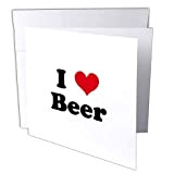 3DROSE GC 16616 _ 1 6 x 15,2 cm"" I Love Beer biglietto d' auguri (confezione da 6)