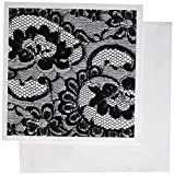 3DROSE Sassy nero e bianco con stampa ideali per feste di addio al nubilato o lingerie – Biglietti di auguri, 6 da 15,2 cm, ...