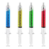 4 Penne di siringa a colori con inchiostro nero Ink Nurse Novità Penna Standary Set o Doctor Medical Student Stationery ...