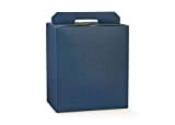 4 scatole spot blu robuste strenne natalizie cesti natale in cartone accoppiato e maniglia esterna cm.33x25x35h