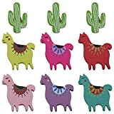 40 spille in legno con motivo cactus, alpaca, punte per il pollice, creative, carine decorative, spille da disegno per foto ...