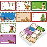 400 Etichette Adesive per Regali di Natale Sticker Natalizi Sigilli Targhette Cartellini Autoadesivi per Nome Buste Biglietti da Visita Confezione ...