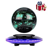 5 '' Globo levitazione magnetica - globo fluttuante e costellazione - per il regalo di decorazione da scrivania(nero)