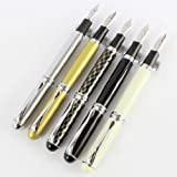 5 pezzi Jinhao X750 penna stilografica in diversi colori con semplici Borse Pen
