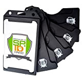 5 pezzi Specialist ID multiple card/badge – resistente rigido/plastica dura Black
