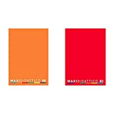 5 Quaderni Maxi Didattico, Arancio, 5mm & 5 Quaderni Maxi Didattico, Rosso, Rigatura A