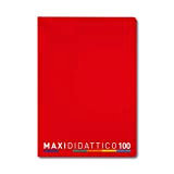 5 Quaderni Maxi Didattico, Rosso, Rigatura A