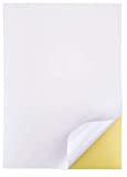 50 Fogli Adesivi a4 Stampabili Etichette Carta Adesive Bianche Opaco
